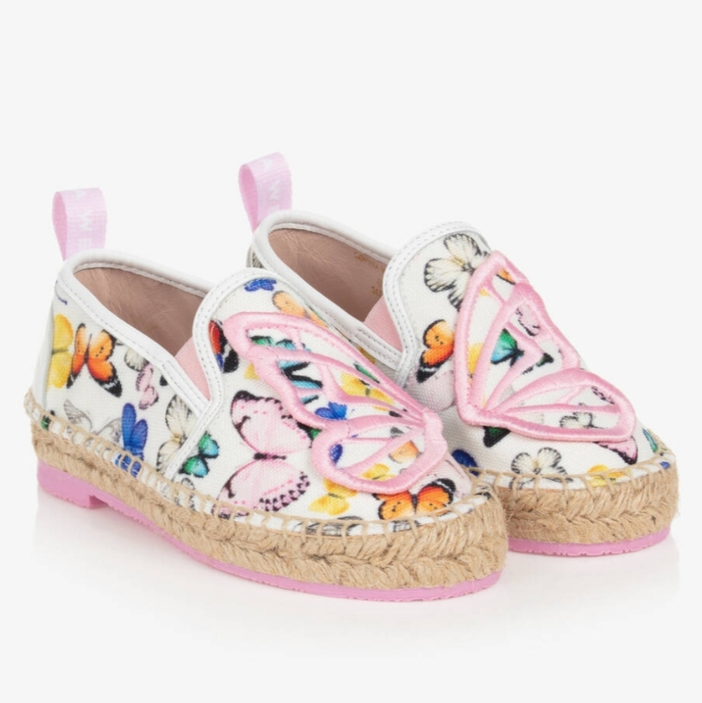 New Sophia Webster Butterfly Espadrilles, Girls EU 34 / US 2